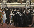 Baile de máscaras en la ópera Realismo Impresionismo Edouard Manet